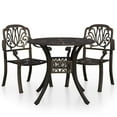 thumbnail image 3 of vidaXL Bistro Set Patio Table and Chair Bistro Table Outdoor Cast Aluminum, 3 of 51