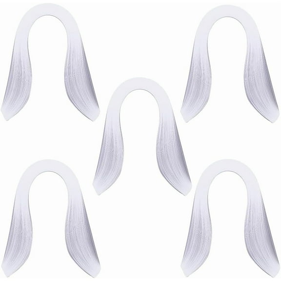 600pcs White Quilling Paper Strips Set Width 3mm Length 39cm Origami Paper Quilling Art Strips