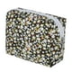 thumbnail image 1 of 1 Pc Bolsa Cosmética Ligera de Flores para Vacaciones y Viajes de Negocios Negra de Poliéster, 1 of 3