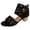 Black, variant on Sandals for Women Slingback Chunky Heels Adjustable Buckle Strap Zipper Back Bootie Hollow out Heels Platform Comfortable Casual Shoes Black Size 11