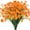 Orange, variant on Sinhoon 8 Bundles Artificial Daisy Mums Flowers Outdoor Fake Fall Flowers for Decoration No Fade Faux Plastic Flower Garden Porch Window Box Décor, Yellow