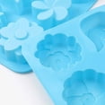 thumbnail image 4 of Molde con forma de flor de silicona de 6 cavidades, juego de tulipanes de silicona mixtos de 3 piezas, molde de margaritas, 6 estilos de flores, 4 of 5