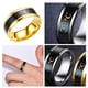 thumbnail image 5 of Sonducket Anillos de pareja Anillo delicado de acero inoxidable Sensor inteligente Temperatura corporal Joyería de dedo pequeño Hombres Regalos Ropa, zapatos y accesorios Miscelánea oro 6#, 5 of 6