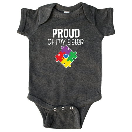 

Inktastic Autism Awareness Proud of my Sister Gift Baby Boy or Baby Girl Bodysuit