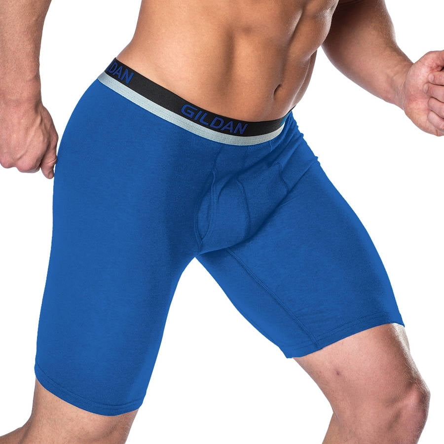 Gildan Big Men's Performance Cotton Long Leg Boxer Briefs 2XL, 3-Pack by Gildan