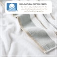 thumbnail image 3 of Luxurious Soft Cotton Decorative 6 Piece Towel Set, Glacier Grey / Cappuccino., 3 of 6