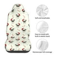 thumbnail image 5 of Sikiie Christmas Pug Dog Car Seat Protector 2 Pack Car Seat Cushion Mat, Car Seat Covers for SUV, Truck, Van, 5 of 7