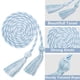 thumbnail image 5 of Guardurnaity Paquete de 8 cordones largos de graduación en azul claro y blanco para cordones de honor de graduación 2025. Disfraces de disfraces do, 5 of 6