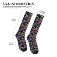 thumbnail image 2 of Lsque Snake And Flower Pattern Sport Compression Socks for Men & Women 15-20 mmHg Knee High Nurse Pregnant Running Medical and Travel Athletic, 2 of 6
