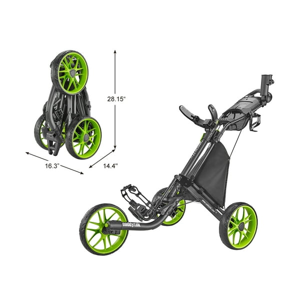 CaddyTek Caddy lite Ez Version 8 Lime Golf Push & Pull Carts - Walmart.com