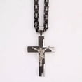 thumbnail image 4 of JESUS Cross Stainless Steel Christ Cross Necklace Mens Crucifix Metal Pendant, 4 of 4