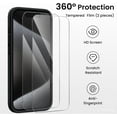 thumbnail image 5 of KOMI Compatible with iPhone 15 Pro Case with 2 x Screen Protector, Shockproof Liquid Silicone Cover, Drop Protection Phone Case for iPhone 15 Pro, Black, 5 of 7