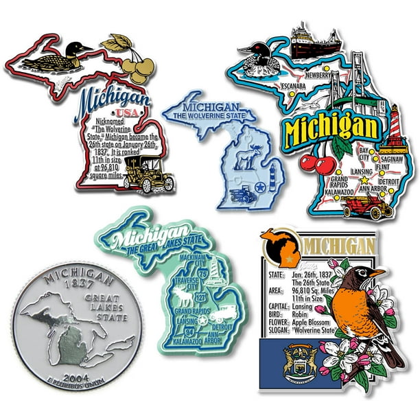 Michigan SixPiece State Set by Classic Includes 6