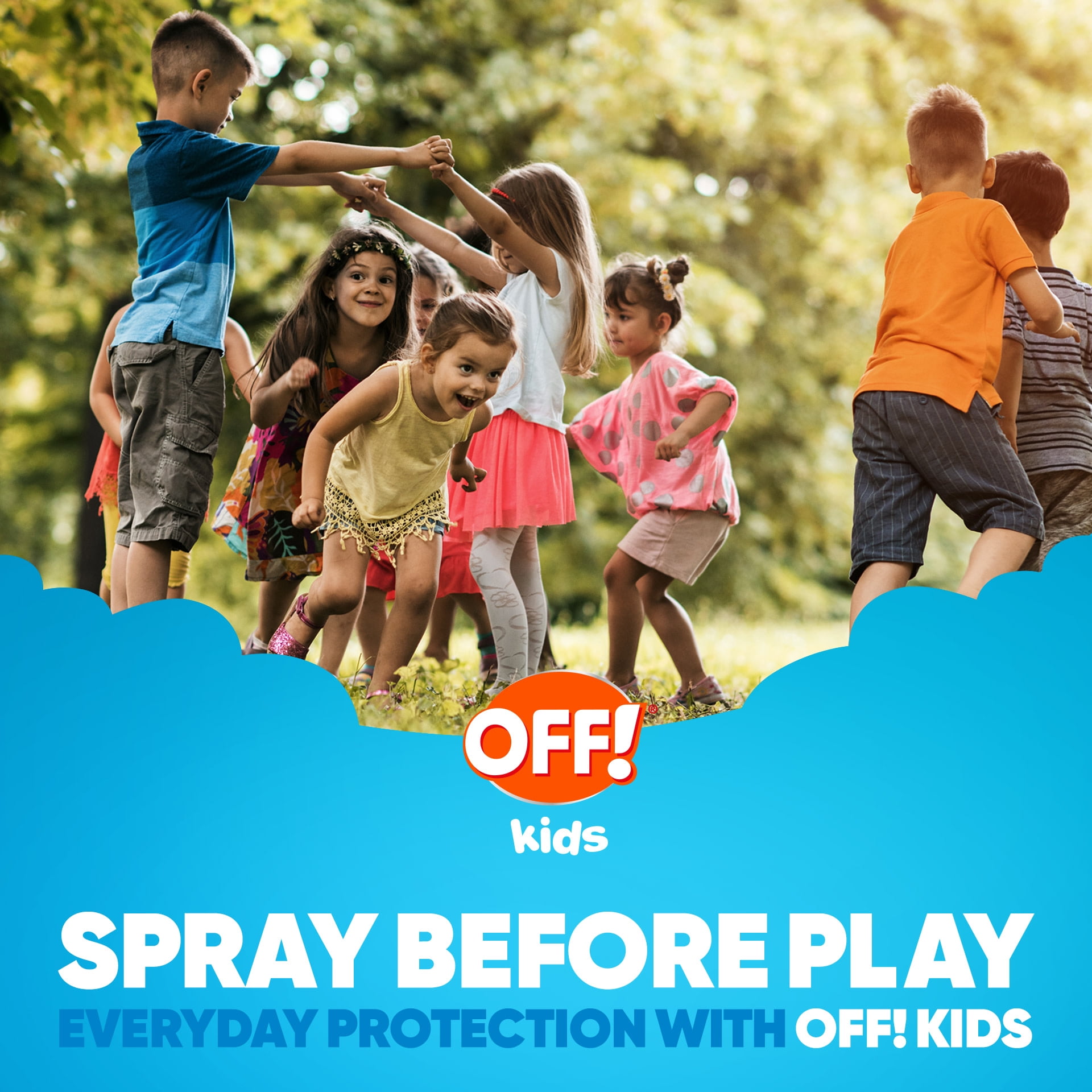 OFF! Kids Mosquito Repellent, Bug Spray with 100% Plant Based Oils for Babies, Toddlers & Kids, 4 fl oz