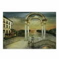 thumbnail image 1 of Fantasy Cutting Board, Surreal Bridge Gateway with Ornaments Enchanted Woods Land, Decorative Tempered Glass Cutting and Serving Board, Small Size, White Pale Yellow Green, by Ambesonne, 1 of 1