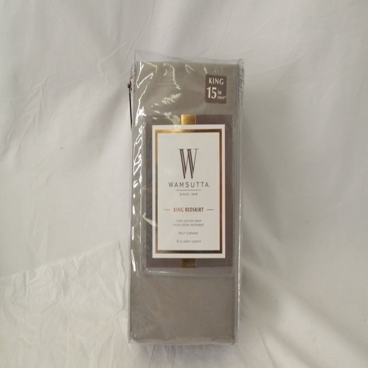 Wamsutta 400 Tread Count 15in Drop King Bed Skirt Silver Walmart Canada