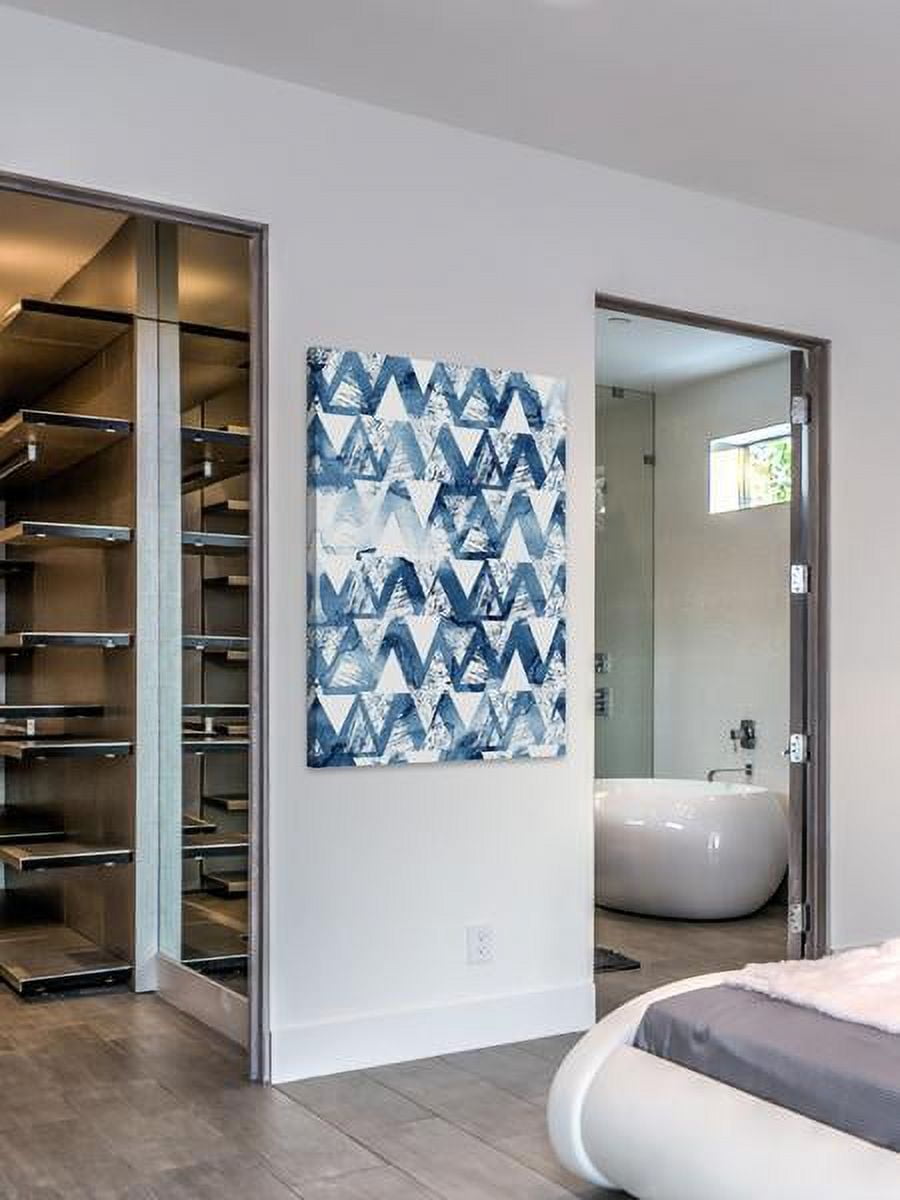 "Through Triangles" Painting Print on Wrapped Canvas