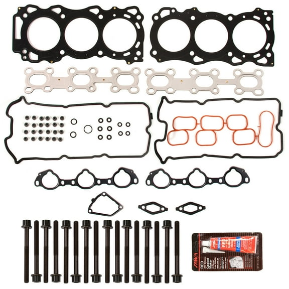 Evergreen HSHB3042 Head Gasket Set Head Bolts Fit 05-09 Nissan Xterra Frontier Suzuki 4.0 DOHC VQ40DE