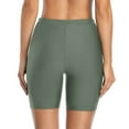 thumbnail image 5 of Women Swimsuits Tummy Control Swim Shorts Bottoms Shorts Swimwears Green L, 5 of 6