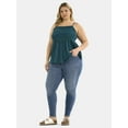thumbnail image 2 of Terra & Sky Women's Plus Size Smocked Tank Top, Sizes 0X-4X, 2 of 5