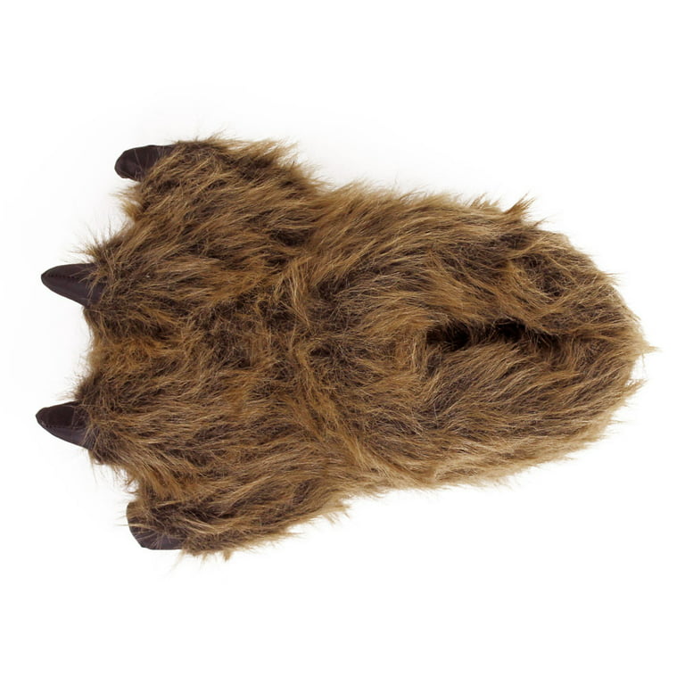 Furry Grizzly Bear Slippers Walmart.com