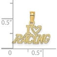 thumbnail image 4 of Avariah 14K Yellow Gold I HEART RACING Charm - 8.5mm, 4 of 6