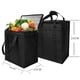 thumbnail image 3 of Reusable Insulated Grocery Bag Thermal Bag Food Delivery Bag W/ Dual Zipper, 3 of 10