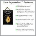 thumbnail image 3 of My Word! Beehive Slate Impressions Wall Hanging Home Sweet Home Welcome Sign. Rustic Farmhouse Home Decor for your Living Room, Dining Room Kitchen, Bedroom Large: 8"x11.25", 3 of 5