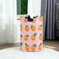 thumbnail image 6 of Yayeee Freestanding Laundry Hamper with Handle Collapsible Large Storage Basket for Clothes, Cute Oranges, 6 of 7