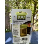 Joie MSC ~ Juice On The Go ~ Reusable Juice Box With Straw ~ 6.25 Oz - Colors may vary