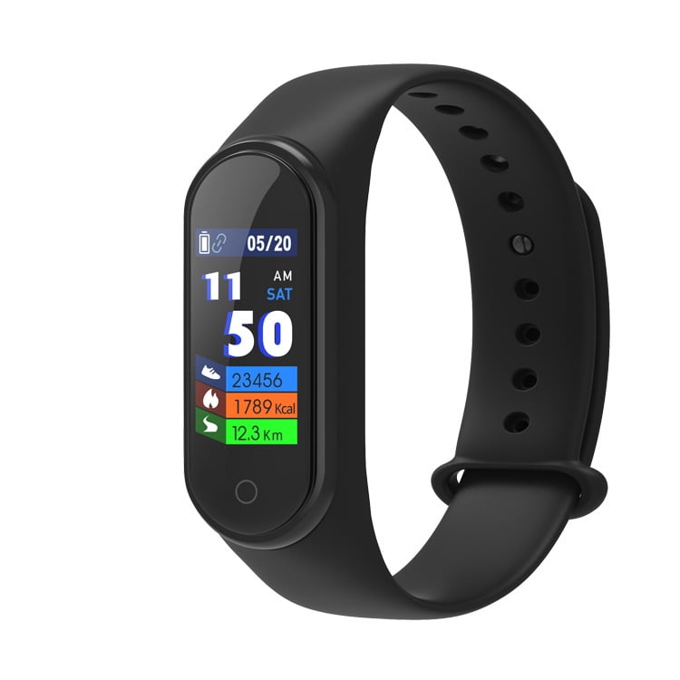 M4 Smart Bracelet Color Screen Intelligent Watch Heart Rate Activity Blood Pressure Monitor Step Count Fitness Wristband Walmart
