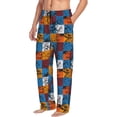thumbnail image 2 of Daiia colorful plaid Dinosaur Men's Sleep Pant with Pockets and Drawstring,Pajama Pants-X-Large, 2 of 9