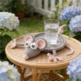 thumbnail image 2 of Lksixu Crochet Mouse Coasters, Handmade Woven Animals Design Drink Coasters, Non-Slip & Absorbent Coffee Cup Mat, Washable & Reusable Decorative Coasters for Tabletop Protection and Home Decor, 2 of 6