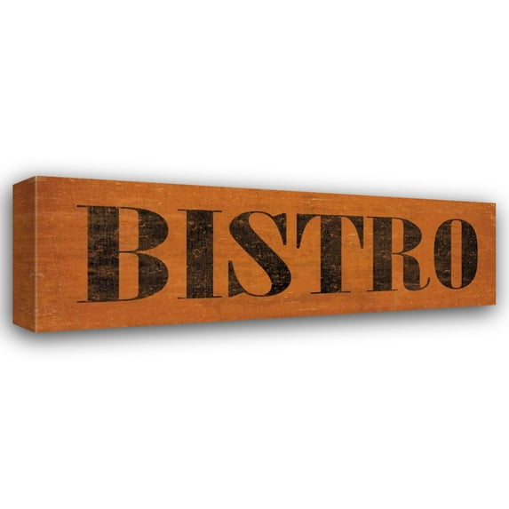 N Harbick 24x11 Gallery Wrapped Canvas Wall Art Titled - Bistro III