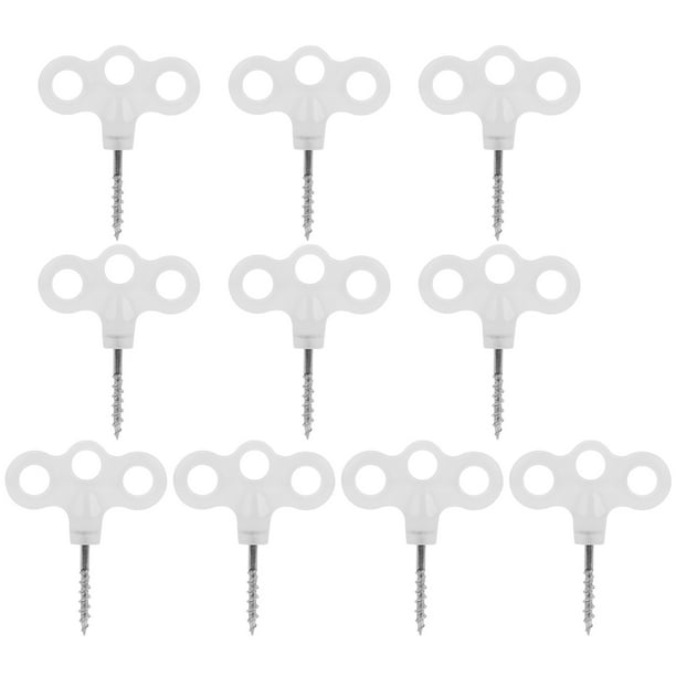 Clavo torcido NikouMX 10 piezas Clavijas luminosas de tres ojos