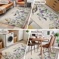 thumbnail image 5 of Spring Flowers Area Rugs 3'x5', Small Throw Rugs for Living Room Bedroom, Vintage Floral Leaves Birds Pastoral Botanical Indoor Outdoor Rug Non-Slip Low Pile Carpet Runner Reversible Floor Mats, 5 of 8