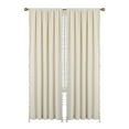 thumbnail image 2 of Haperlare Soft Luxury Velvet Curtains with Tassels 42"W x 63"L Vintage Room Darkening Window Curtains for Bedroom, Cream, 2 Panels, 2 of 10
