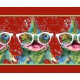 thumbnail image 1 of IBA Indianbeautifulart Red Goggles & Frog Animal Printed Ribbon Trim 9 Yards Velvet Fabric Laces For Crafts Sewing Accessories 3 Inches, 1 of 2