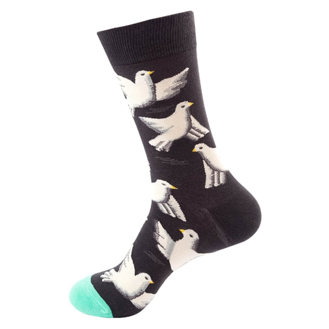 Chaussettes à Moins de 5$ Chaussettes Multicolores pour Femmes Chaussettes Imprimées Cadeaux Coton Longues Chaussettes Amusantes pour Femmes Chaussettes Funky Mignonnes