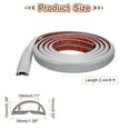 thumbnail image 2 of Uxcell 8ft Cord Cover Floor W0.71"xH0.39" Hide Extension Cable Wire Covers Grey, 2 of 7