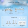 thumbnail image 6 of Limerencia G23 Hypoallergenic 18g Flat Back Stud Earrings Implant Grade Titanium Cartilage Piercing Studs for Men and Women, 6 of 8