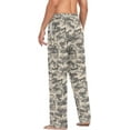 thumbnail image 6 of FREEAMG Brown Desert Digital Camouflage Pajama Pants for Men, Men's Separate Bottoms, Pure Cotton Comfortable Lounge Pants, 6 of 7