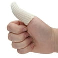 thumbnail image 2 of The Beadsmith 3" Finger Cots, Toe Sleeve, Thumb Protector, Covers Fingertip, Breathable Cotton Elastic Blend, pack of 20 Fingertip Sleeves, Use as a bandage for sports, work and cleaning, 2 of 6