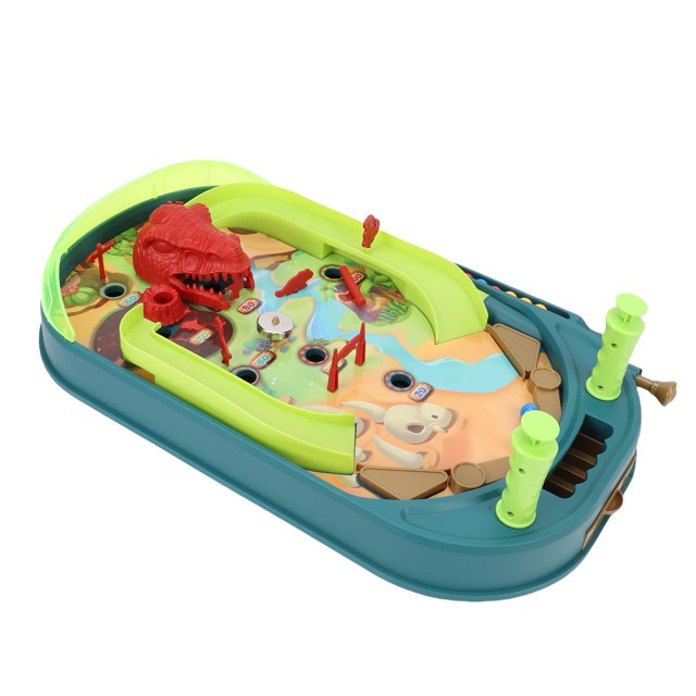 Toy Dinosaur Pinball Machine Interactive STEM Learning Tabletop Pinball Machine Board for Family Gatherings