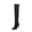 Black Over The Knee Boots, variant on hopeusnice Women's Over The Knee Boots High Heel Stilettos Pointed Toe Knee High Boots Fashion Party Dress Boots Black 36