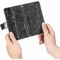 thumbnail image 6 of Compatible with Samsung Galaxy A71 5G Wallet Case for Women, Leather Flip Folio with Kickstand Magnetic and Card Holder Protective Case for Samsung Galaxy A71 5G Butterfly Black SD, 6 of 14