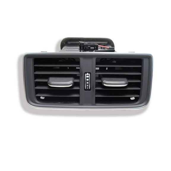 Center Dash AC Outlet Rear Air Vent Panel, Fits For Audi Q5 2018-2023, Rear Dashboard Trim Cover Outlet Grille Panel.-black-later