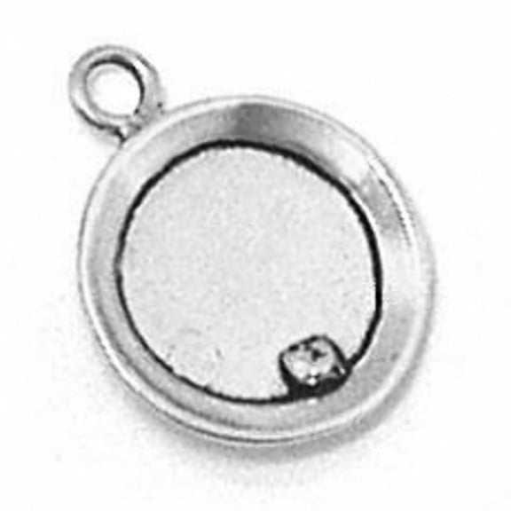 Sterling Silver 16" .8mm Box Chain 3D Gold Mining Pan Pendant Necklace