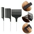 thumbnail image 2 of Peines para peinar el cabello, juego de peine de cola, peine para teñir, herramienta de salón, seccionamiento, resaltado, peine de corte de tejido para peluquería, 2 of 8