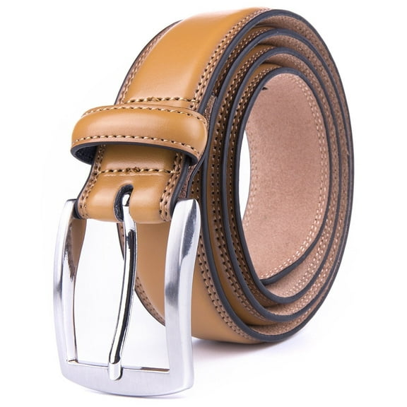 Men's Dress Belt, Genuine Leather Belts - Classic & Fashion Design for Work Business and Casual